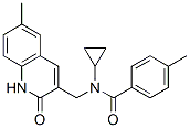 Benzamide, N-cyclopropyl-N-[(1,2-dihydro-6-methyl-2-oxo-3-quinolinyl)methyl]-4-methyl- (9CI) CAS#: 606095-17-4