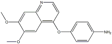 BenzenaMine, 4-[(6,7-diMethoxy-4-quinolinyl)oxy]- CAS#: 190728-25-7