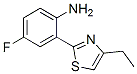 Benzenamine, 2-(4-ethyl-2-thiazolyl)-4-fluoro- (9CI) CAS#: 658076-58-5