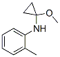 Benzenamine, N-(1-methoxycyclopropyl)-2-methyl- (9CI) CAS#: 645419-89-2