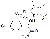 Benzeneacetamide,  4-chloro-2-[[[5-(1,1-dimethylethyl)-3,4-dimethyl-2(3H)-thiazolylidene]amino]sulfonyl]--alpha--hydroxy- CAS#: 612537-42-5