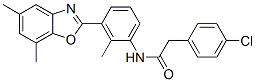 Benzeneacetamide, 4-chloro-N-[3-(5,7-dimethyl-2-benzoxazolyl)-2-methylphenyl]- (9CI) CAS#: 590395-88-3