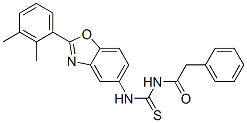Benzeneacetamide, N-[[[2-(2,3-dimethylphenyl)-5-benzoxazolyl]amino]thioxomethyl]- (9CI) CAS#: 590396-58-0