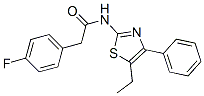 Benzeneacetamide, N-(5-ethyl-4-phenyl-2-thiazolyl)-4-fluoro- (9CI) CAS#: 606923-17-5