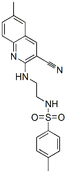 Benzenesulfonamide, N-[2-[(3-cyano-6-methyl-2-quinolinyl)amino]ethyl]-4-methyl- (9CI) CAS#: 606105-57-1