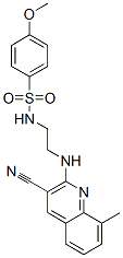 Benzenesulfonamide, N-[2-[(3-cyano-8-methyl-2-quinolinyl)amino]ethyl]-4-methoxy- (9CI) CAS#: 606105-24-2