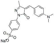 Benzenesulfonic acid, 4-[4-[[4-(dimethylamino) phenyl]methylene]-4,5-dihydro-3-methyl-5-oxo-1H-pyrazol-1-yl]-, sodium salt CAS#: 63044-60-0