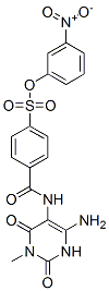 Benzenesulfonic  acid,  4-[[(4-amino-1,2,3,6-tetrahydro-1-methyl-2,6-dioxo-5-pyrimidinyl)amino]carbonyl]-,  3-nitrophenyl  ester CAS#: 666715-94-2