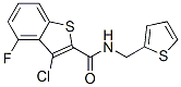 Benzo[b]thiophene-2-carboxamide, 3-chloro-4-fluoro-N-(2-thienylmethyl)- (9CI) CAS#: 588675-31-4