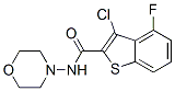 Benzo[b]thiophene-2-carboxamide, 3-chloro-4-fluoro-N-4-morpholinyl- (9CI) CAS#: 588675-30-3