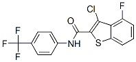 Benzo[b]thiophene-2-carboxamide, 3-chloro-4-fluoro-N-[4-(trifluoromethyl)phenyl]- (9CI) CAS#: 588673-79-4