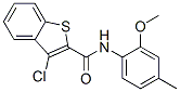 Benzo[b]thiophene-2-carboxamide, 3-chloro-N-(2-methoxy-4-methylphenyl)- (9CI) CAS#: 600122-11-0