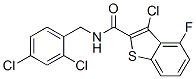 Benzo[b]thiophene-2-carboxamide, 3-chloro-N-[(2,4-dichlorophenyl)methyl]-4-fluoro- (9CI) CAS#: 588673-77-2