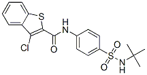 Benzo[b]thiophene-2-carboxamide, 3-chloro-N-[4-[[(1,1-dimethylethyl)amino]sulfonyl]phenyl]- (9CI) CAS#: 600122-38-1