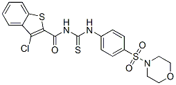 Benzo[b]thiophene-2-carboxamide, 3-chloro-N-[[[4-(4-morpholinylsulfonyl)phenyl]amino]thioxomethyl]- (9CI) CAS#: 590400-08-1