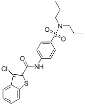 Benzo[b]thiophene-2-carboxamide, 3-chloro-N-[4-[(dipropylamino)sulfonyl]phenyl]- (9CI) CAS#: 600122-43-8