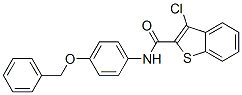 Benzo[b]thiophene-2-carboxamide, 3-chloro-N-[4-(phenylmethoxy)phenyl]- (9CI) CAS#: 600122-21-2