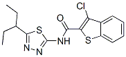 Benzo[b]thiophene-2-carboxamide, 3-chloro-N-[5-(1-ethylpropyl)-1,3,4-thiadiazol-2-yl]- (9CI) CAS#: 600640-93-5