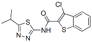 Benzo[b]thiophene-2-carboxamide, 3-chloro-N-[5-(1-methylethyl)-1,3,4-thiadiazol-2-yl]- (9CI) CAS#: 600122-40-5