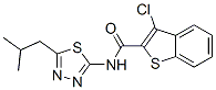 Benzo[b]thiophene-2-carboxamide, 3-chloro-N-[5-(2-methylpropyl)-1,3,4-thiadiazol-2-yl]- (9CI) CAS#: 600122-39-2