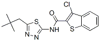 Benzo[b]thiophene-2-carboxamide, 3-chloro-N-[5-(2,2-dimethylpropyl)-1,3,4-thiadiazol-2-yl]- (9CI) CAS#: 600122-45-0