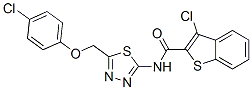 Benzo[b]thiophene-2-carboxamide, 3-chloro-N-[5-[(4-chlorophenoxy)methyl]-1,3,4-thiadiazol-2-yl]- (9CI) CAS#: 600640-90-2