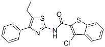 Benzo[b]thiophene-2-carboxamide, 3-chloro-N-(5-ethyl-4-phenyl-2-thiazolyl)- (9CI) CAS#: 600122-46-1