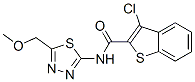 Benzo[b]thiophene-2-carboxamide, 3-chloro-N-[5-(methoxymethyl)-1,3,4-thiadiazol-2-yl]- (9CI) CAS#: 600122-44-9
