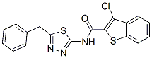 Benzo[b]thiophene-2-carboxamide, 3-chloro-N-[5-(phenylmethyl)-1,3,4-thiadiazol-2-yl]- (9CI) CAS#: 600640-92-4