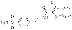 Benzo[b]thiophene-2-carboxamide, N-[2-[4-(aminosulfonyl)phenyl]ethyl]-3-chloro- (9CI) CAS#: 600122-24-5