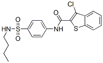 Benzo[b]thiophene-2-carboxamide, N-[4-[(butylamino)sulfonyl]phenyl]-3-chloro- (9CI) CAS#: 600122-47-2