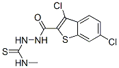 Benzo[b]thiophene-2-carboxylic acid, 3,6-dichloro-, 2-[(methylamino)thioxomethyl]hydrazide (9CI) CAS#: 588686-32-2