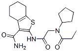 Benzo[b]thiophene-3-carboxamide, 2-[[[cyclopentyl(1-oxopropyl)amino]acetyl]amino]-4,5,6,7-tetrahydro- (9CI) CAS#: 606109-00-6
