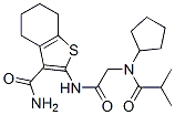 Benzo[b]thiophene-3-carboxamide, 2-[[[cyclopentyl(2-methyl-1-oxopropyl)amino]acetyl]amino]-4,5,6,7-tetrahydro- (9CI) CAS#: 606109-14-2