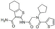 Benzo[b]thiophene-3-carboxamide, 2-[[[cyclopentyl(2-thienylcarbonyl)amino]acetyl]amino]-4,5,6,7-tetrahydro- (9CI) CAS#: 606108-90-1