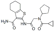 Benzo[b]thiophene-3-carboxamide, 2-[[[cyclopentyl(cyclopropylcarbonyl)amino]acetyl]amino]-4,5,6,7-tetrahydro- (9CI) CAS#: 606109-37-9