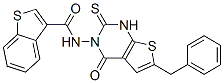Benzo[b]thiophene-3-carboxamide, N-[1,4-dihydro-4-oxo-6-(phenylmethyl)-2-thioxothieno[2,3-d]pyrimidin-3(2H)-yl]- (9CI) CAS#: 588697-01-2