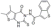Benzo[b]thiophene-3-carboxamide, N-(1,4-dihydro-5,6-dimethyl-4-oxo-2-thioxothieno[2,3-d]pyrimidin-3(2H)-yl)- (9CI) CAS#: 588711-40-4