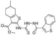 Benzo[b]thiophene-3-carboxylic acid, 2-[[[2-(benzo[b]thien-3-ylcarbonyl)hydrazino]thioxomethyl]amino]-4,5,6,7-tetrahydro-6-methyl-, methyl ester (9CI) CAS#: 588714-79-8