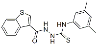 Benzo[b]thiophene-3-carboxylic acid, 2-[[(3,5-dimethylphenyl)amino]thioxomethyl]hydrazide (9CI) CAS#: 588677-46-7