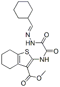 Benzo[b]thiophene-3-carboxylic acid, 2-[[[(cyclohexylmethylene)hydrazino]oxoacetyl]amino]-4,5,6,7-tetrahydro-, methyl ester (9CI) CAS#: 606484-66-6