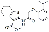 Benzo[b]thiophene-3-carboxylic acid, 4,5,6,7-tetrahydro-2-[[[2-(1-methylethyl)phenoxy]acetyl]amino]-, methyl ester (9CI) CAS#: 606923-47-1