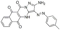 Benzo[g]pyrazolo[5,1-b]quinazoline-5,10,11(4H)-trione,  2-amino-3-[(4-methylphenyl)azo]-  (9CI) CAS#: 177420-12-1