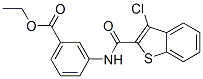 Benzoic acid, 3-[[(3-chlorobenzo[b]thien-2-yl)carbonyl]amino]-, ethyl ester (9CI) CAS#: 587846-17-1