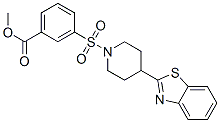 Benzoic acid, 3-[[4-(2-benzothiazolyl)-1-piperidinyl]sulfonyl]-, methyl ester (9CI) CAS#: 606082-31-9