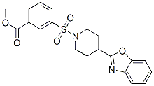 Benzoic acid, 3-[[4-(2-benzoxazolyl)-1-piperidinyl]sulfonyl]-, methyl ester (9CI) CAS#: 606082-32-0