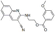 Benzoic acid, 3-methoxy-, 2-[(3-cyano-5,7-dimethyl-2-quinolinyl)amino]ethyl ester (9CI) CAS#: 606101-81-9