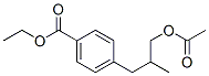Benzoic acid, 4-[3-(acetyloxy)-2-methylpropyl]-, ethyl ester (9CI) CAS#: 186344-90-1