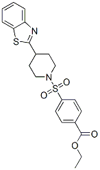 Benzoic acid, 4-[[4-(2-benzothiazolyl)-1-piperidinyl]sulfonyl]-, ethyl ester (9CI) CAS#: 606082-37-5