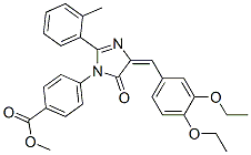 Benzoic  acid,  4-[4-[(3,4-diethoxyphenyl)methylene]-4,5-dihydro-2-(2-methylphenyl)-5-oxo-1H-imidazol-1-yl]-,  methyl  ester CAS#: 640250-07-3